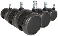 hjh OFFICE Stuhlrolle Stuhlrollen 5X Rolo Free 10Mm/65Mm, (5er Pack),...