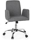 hjh OFFICE Drehstuhl Home Office B&uuml;rostuhl Flow Stoff mit Armlehnen (1 St),