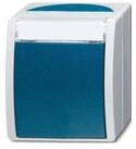 Busch-Jaeger Schalter Busch-Jaeger Wechselschalter AP, m.Namensschild 2601/6...