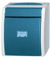 Busch-Jaeger Schalter Busch-Jaeger Wechselschalter AP 2601/6 WGL-53