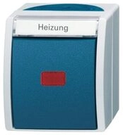 Busch-Jaeger Schalter Wippkontrollschalter/Heizungsschalter 2-polig 2601/2...