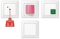 JUNG Anschluss-Set Jung Notrufset aws kompl.mit Rahmen NRS AS 0834 WW bunt