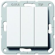 GIRA Schalter Gira Taster 3-fach rws 1polig Schlie&szlig;er 284403