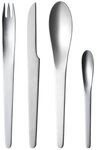 Georg Jensen Besteck-Set Arne Jacobsen 24-teilig (24-tlg), geb&uuml;rsteter Edelstahl