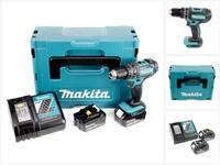 Makita Akku-Schlagbohrschrauber DHP 482 RTJ Akku Schlagbohrschrauber 18V 62Nm im