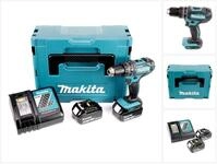 Makita Akku-Schlagbohrschrauber DHP 482 RFJ Akku Schlagbohrschrauber 18V 62Nm +...