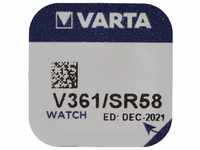 VARTA 362, Varta V362, SR58, SR721SW Knopfzelle für Uhren etc. Knopfzelle,...