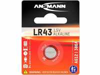 ANSMANN AG Alkaline Knopfzelle LR43 / LR1142 / AG12 Knopfzelle