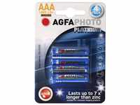 AgfaPhoto AgfaPhoto Micro AAA Alkaline Batterie LR03 4er Pack Platinum...