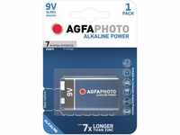 AgfaPhoto Agfaphoto Batterie Alkaline, E-Block, 6LR61, 9V Power, Retail Blister