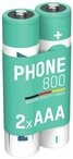 ANSMANN AG Telefon Akku AAA 800mAh 1,2V, 2 St&uuml;ck, DECT Akku 800 mAh (1.2 V)