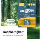 ANSMANN AG 9V Blockbatterie,1 St&uuml;ck,Alkaline Block E Batterie