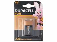 Duracell DURACELL Plus 9 Volt/6LR61 1er Pack 9V Alkaline Batterie E-Block...