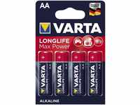 VARTA Batterien LONGLIFE Max Power - Mignon/LR6/AA, 1,5 V Batterie, (1,5 Volt V)