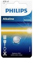 Philips Philips Knopfzelle LR44 1.5 V 1 St. Alkali-Mangan A76 Knopfzelle