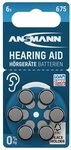 ANSMANN AG H&ouml;rger&auml;tebatterien 675 blau 6 St&uuml;ck, Typ 675 P675 ZL1 PR44 mit 1,4V