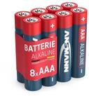 ANSMANN AG 8x Alkaline Batterie AAA Micro 1,5V &ndash; LR3 MN2400 (8 St&uuml;ck)...