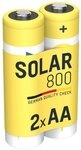 ANSMANN AG Solar Akku AA, 2 St&uuml;ck, 800 mAh 1,2V NiMh Akku 800 mAh (1.2 V)