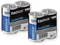 tecxus TECXUS Mono-Batterie-Set Alkaline, 2 Stück Batterie
