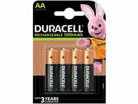Duracell 4 Akku AA 1300mAh Nickel-Metall-Hydrid im 4er Blister Batterie