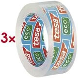 tesa Klebeband ECO & CLEAR (3-St) 15 mm/10 m, transparent/ stark klebend