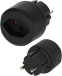 Brennenstuhl Reisestecker CH auf Schuko (CH) Reiseadapter Typ F (Schuko)