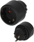 Brennenstuhl Typ F (Schutzkontakt) auf Typ B (USA) Reiseadapter Typ B (NEMA-2)...