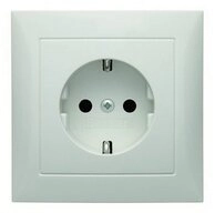 Berker Berker SCHUKO-Steckdose pws/gl m.Abdeckplatte 47428989 Installationskabel