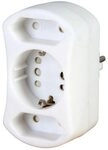 Kopp Kopp&nbsp;DUOversal-Adapter 2 & 1 Schutzkontakt-Stecker, 4 Europa-Stecker