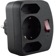 REV Steckdosenadapter mit Schalter 00135171 Steckdosenverteiler