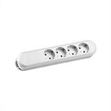 Bachmann SMART Steckdosenleiste 4xCEE7/3 wei&szlig; Steckdosenleiste (Kabell&auml;nge 0...