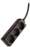 as - Schwabe Steckdosenleiste- Mehrfach, 230V, 16A, IP20 Steckdosenleiste 3-fach