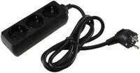 ChiliTec schwarz, 3600W Steckdosenleiste