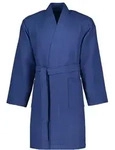 Vossen Unisex-Bademantel Rom Kurzmantel Pique, Kurzmantel, 100% Baumwolle blau XXL