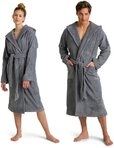 M&ouml;ve Unisex-Bademantel Superwuschel Kapuze, ideal f&uuml;r Sauna & Spa, Hotelbademantel,