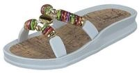 Linea Scarpa Rhodos Damen Badeschuhe Schlappen wei&szlig; 37 EU