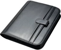LIGHTPAK&reg; Konferenzmappe Ringbuchmappe RICCIONE 4Ringe FINEtouch-Lederimitat schwarz