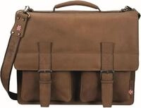 PRIDE & SOUL Aktentasche Pride&Soul Aktentasche Earl Echtleder braun