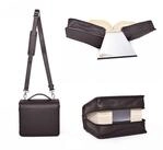Buchst&uuml;tze Sch&ouml;nfelderSkin puro Tasche kaffee-braun, Buchh&uuml;llen-Tasche mit...