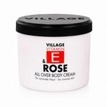 Village Cosmetics K&ouml;rperlotion Rose, 1-tlg., pflegende Vitamin E Creme 500 ml