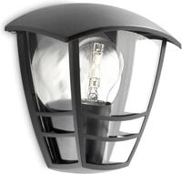 Philips Au&szlig;en-Wandleuchte myGarden Creek, 1x60W, Schwarz, ohne Leuchtmittel