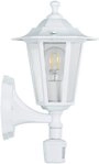 EGLO Wandleuchte Laterna 5 Au&szlig;en-Wandlampe, Au&szlig;enleuchte, Aluguss und Glas, E27,