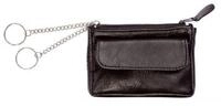 Alassio&reg; G&uuml;rteltasche Schl&uuml;sseletui 11x7,5cm Leder schwarz