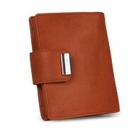 BRANCO Geldb&ouml;rse Gro&szlig;e Damen-Geldb&ouml;rse / Portemonnaie, Leder Natur-Beige, Branco