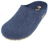 Haflinger Filz-Pantoffel Grizzly Michel Hausschuh breites Komfortfu&szlig;bett blau 36 EU