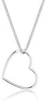 Elli Kette mit Anh&auml;nger Herz Anh&auml;nger Liebe Cut Out Schmuck Geschenk 925...