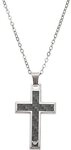 Emporio Armani Kette mit Anh&auml;nger Schmuck Geschenk Edelstahl Halskette Kreuz, mit