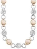 s.Oliver Silberkette Collier bicolor mit Kristallen - s.Oliver Jewelry Modell: