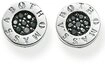 THOMAS SABO Paar Ohrstecker Classic Pav&eacute; Schwarz, Classic Pav&eacute; Wei&szlig;, mit Zirkonia