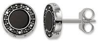 THOMAS SABO Paar Ohrstecker Classic Pav&eacute; Schwarz, mit Onyx, Zirkonia (synth)